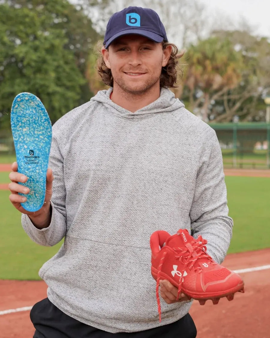 Blumaka NonSlip insole in Brendan Donovan's cleat