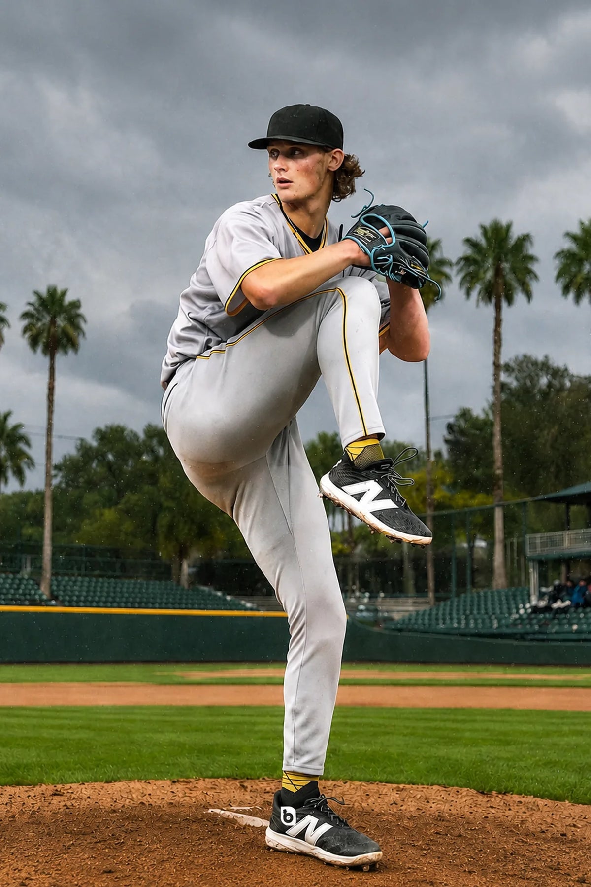 Connor Oliver, MiLB pitcher, winding up to pitch