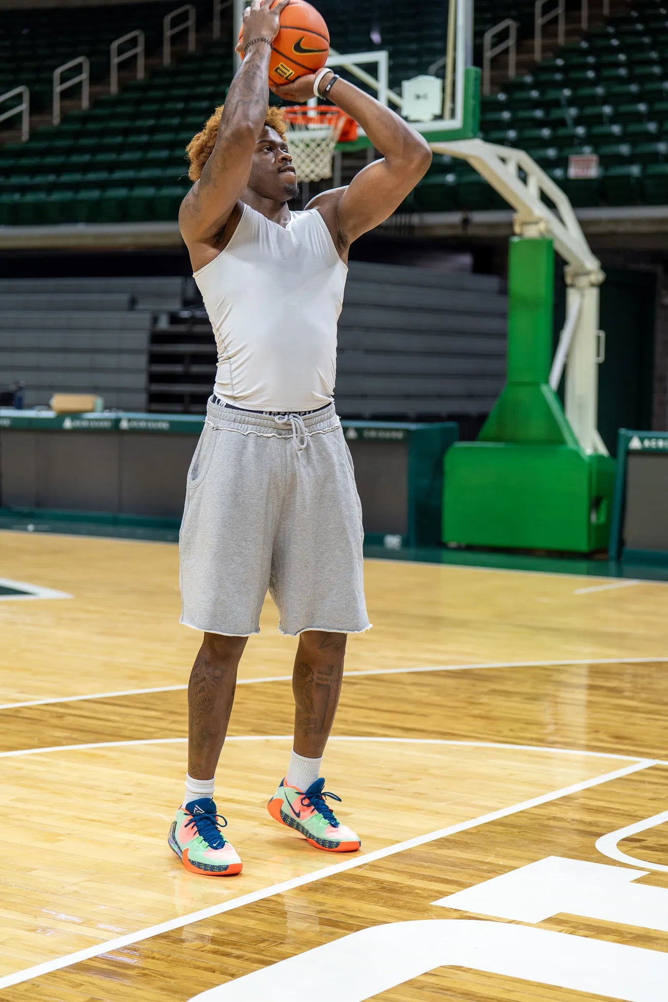Coen Carr rising for a jump shot