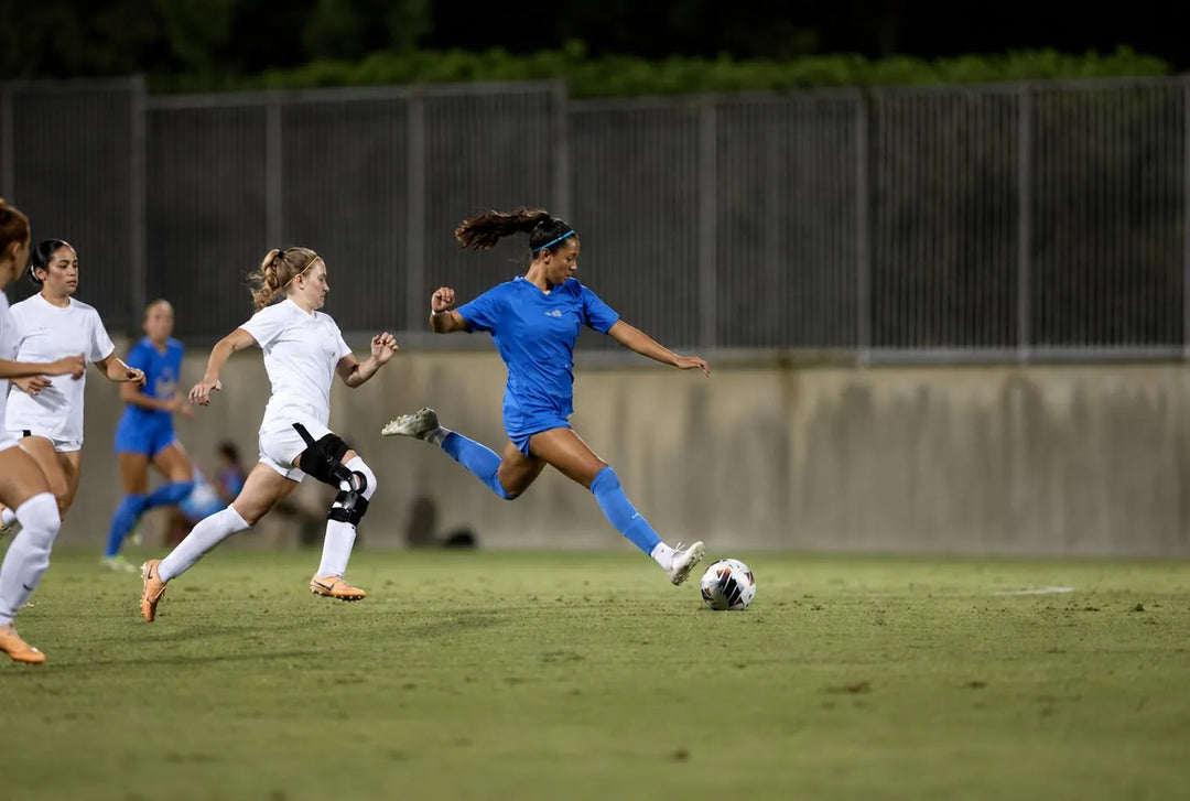 Valerie Vargas playing soccer